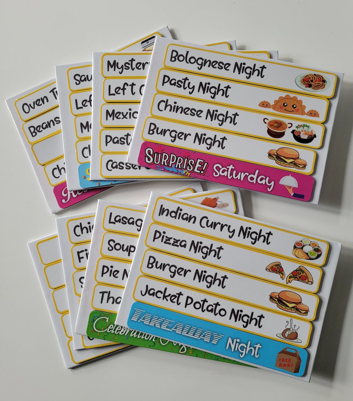 NEW! Eat Happy Eat Healthy - Premium A3 Wooden Whiteboard Set